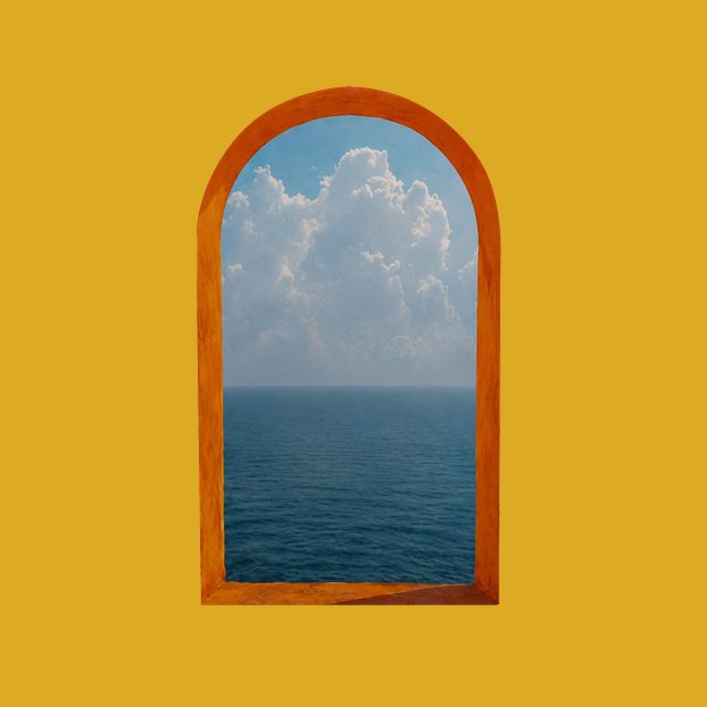 The arched window on ochre